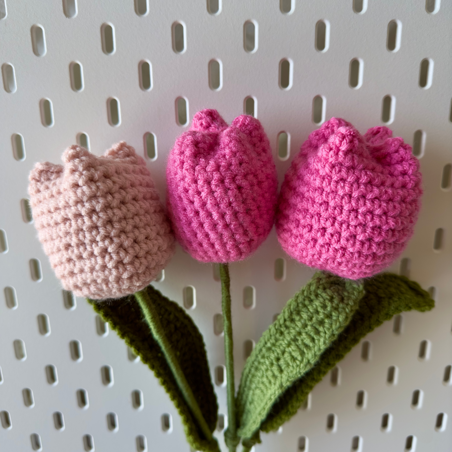 Tulips Crochet Flower - Handcrafted Floral Decor