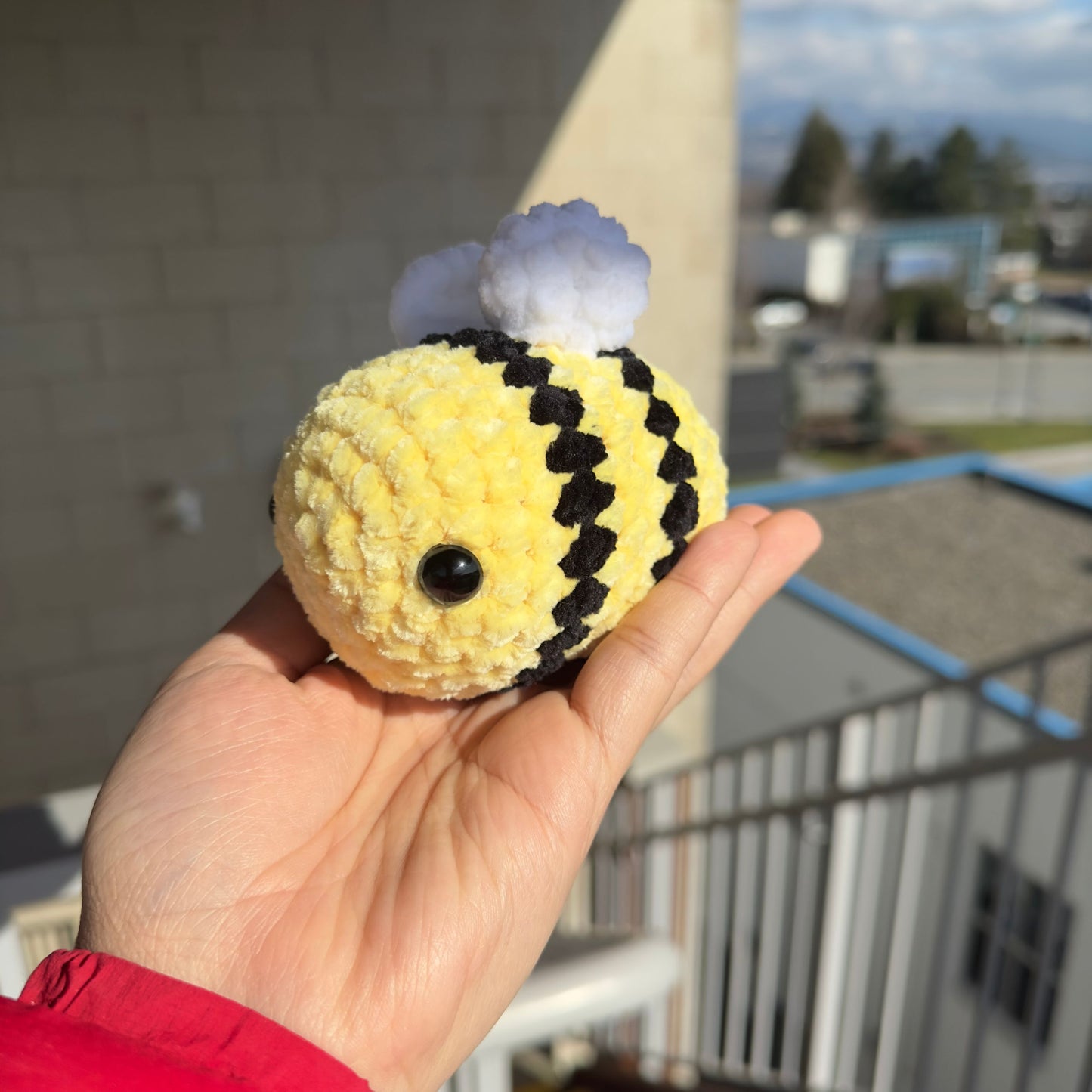 Kawaii Handmade Bumblebee Crochet Desk Companion