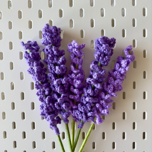 Lavender Crochet Flower - Handcrafted Floral Decor