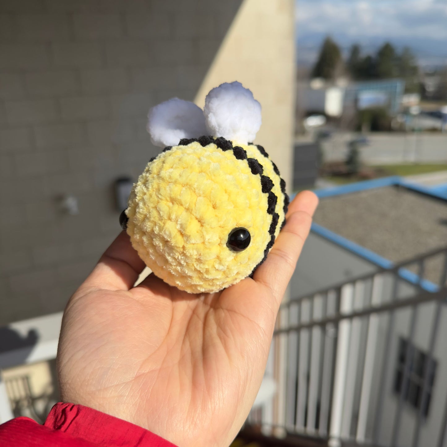 Kawaii Handmade Bumblebee Crochet Desk Companion