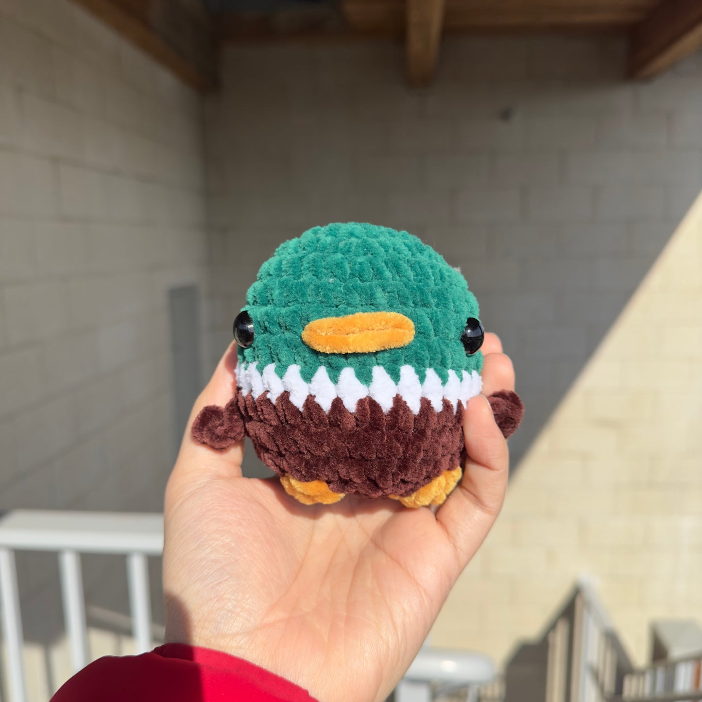 Kawaii Handmade Mallard Crochet Desk Companion