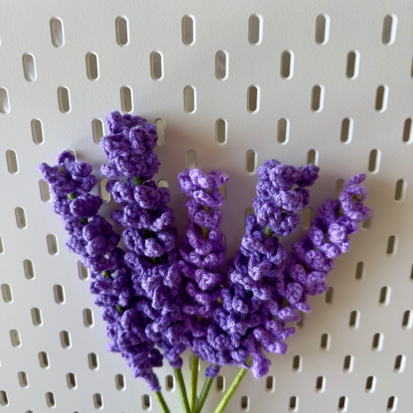 Lavender Crochet Flower - Handcrafted Floral Decor