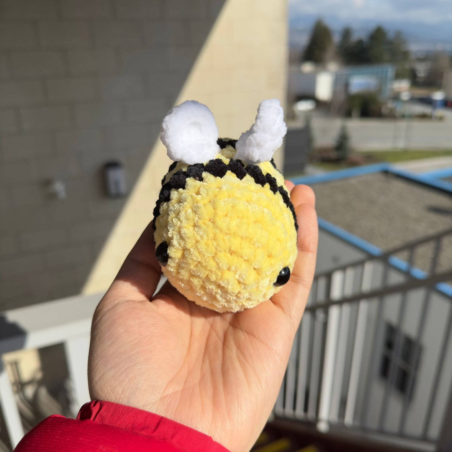 Kawaii Handmade Bumblebee Crochet Desk Companion