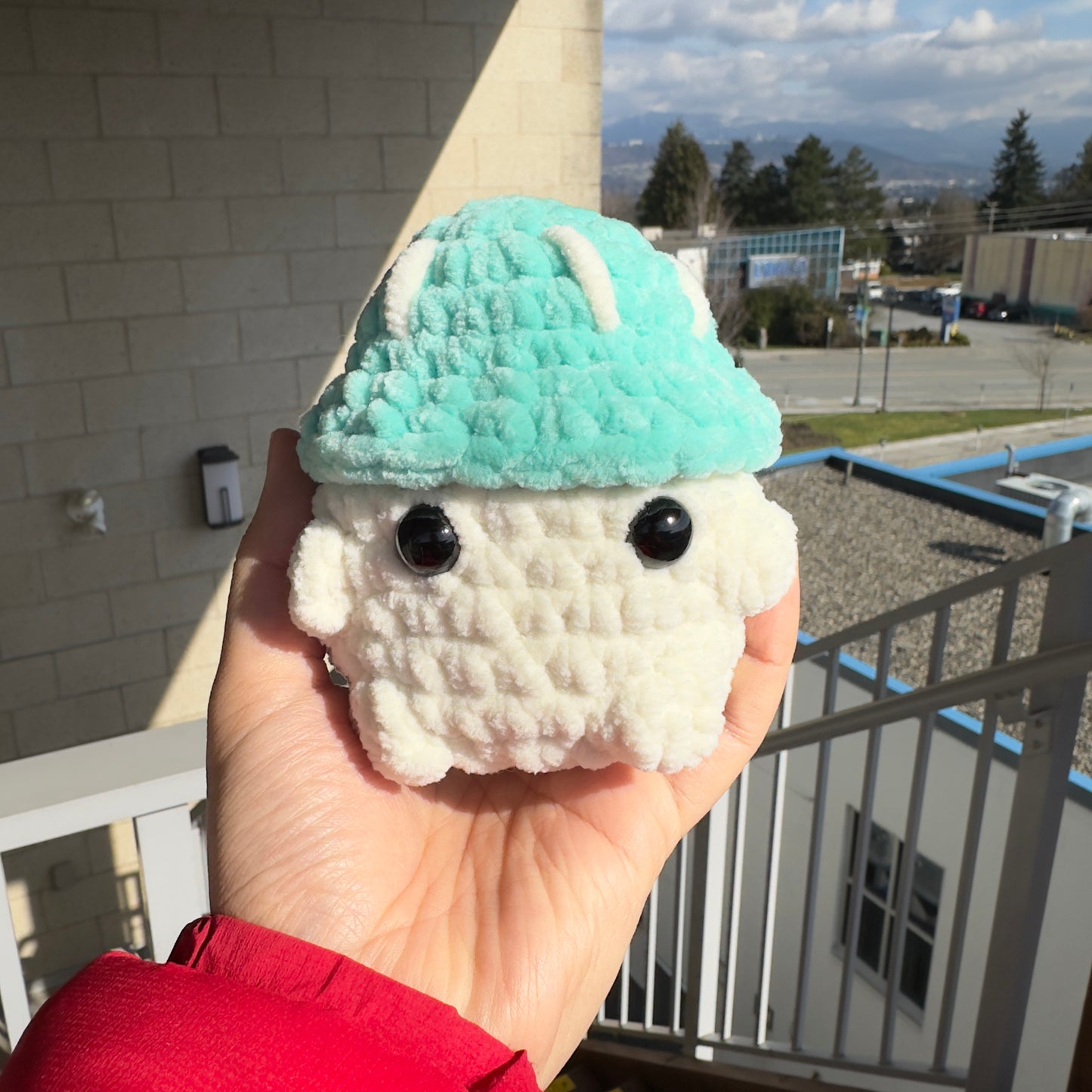 Kawaii Handmade Mushie Boy Crochet Desk Companion