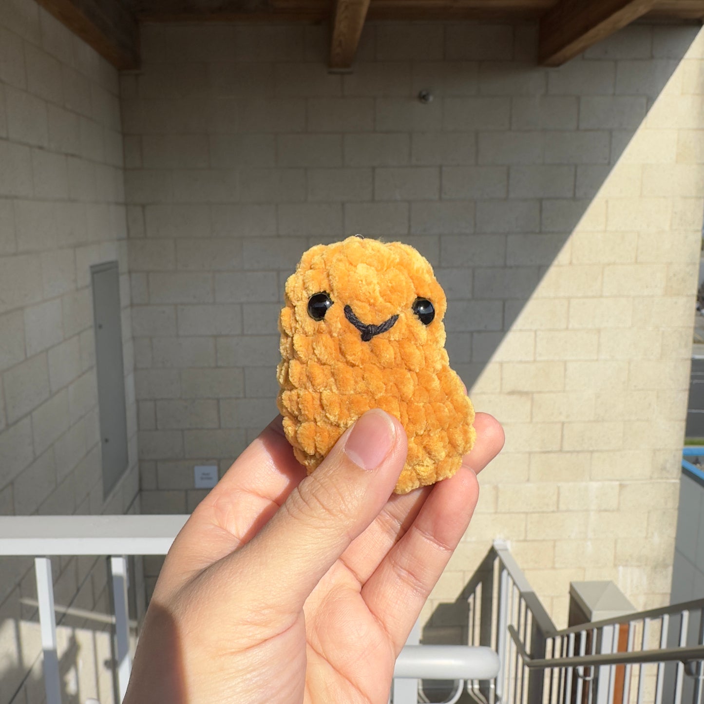 Kawaii Handmade Chicken Nuggets Crochet Desk Companion