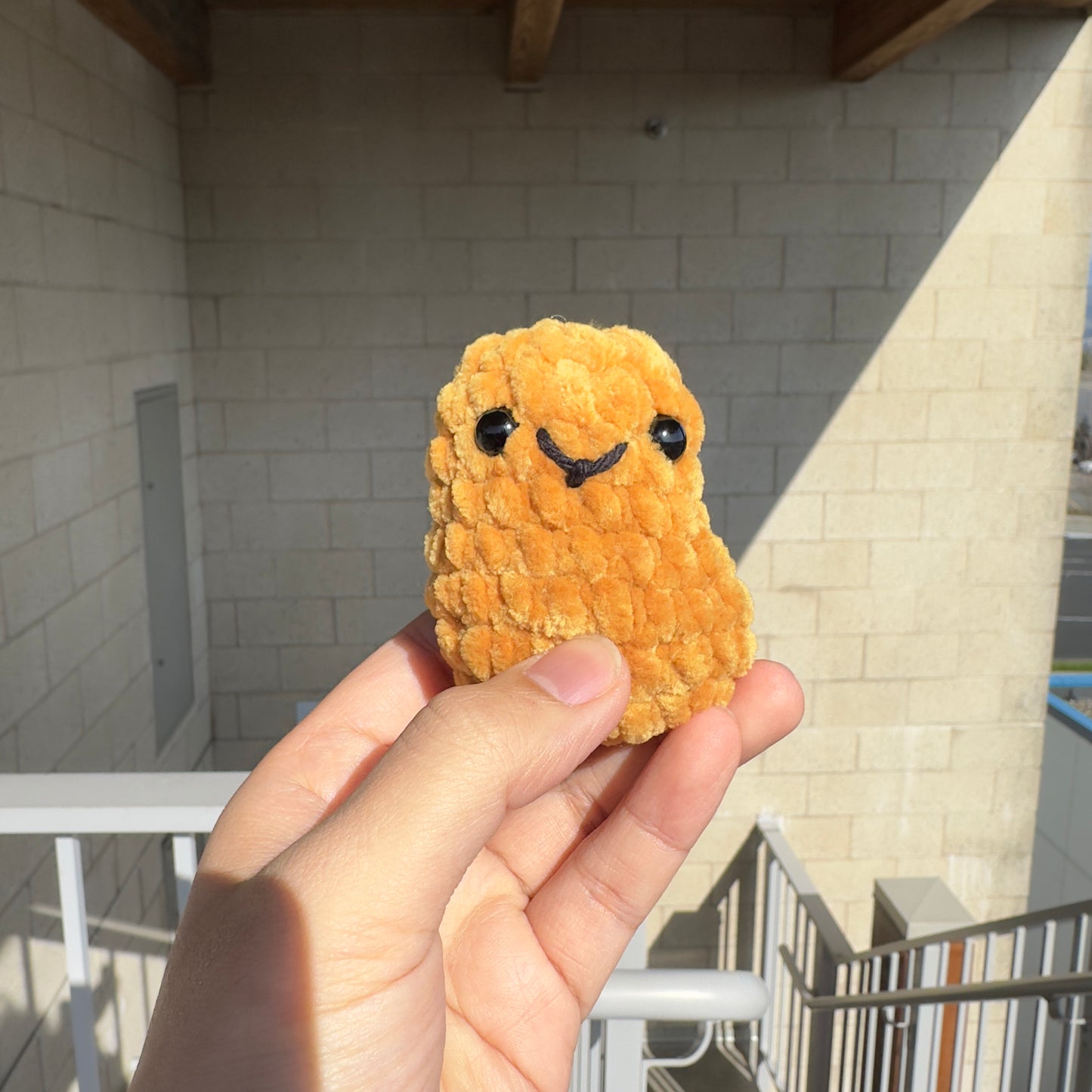 Kawaii Handmade Chicken Nuggets Crochet Desk Companion