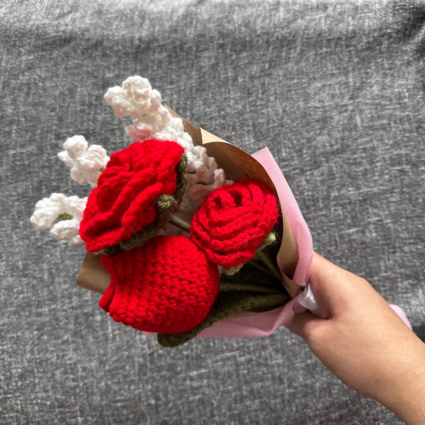 Handmade Crochet Ready-Made Bouquet