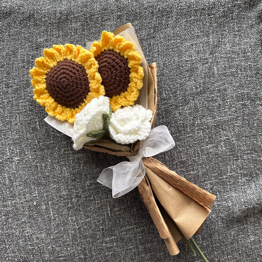 Handmade Crochet Ready-Made Bouquet